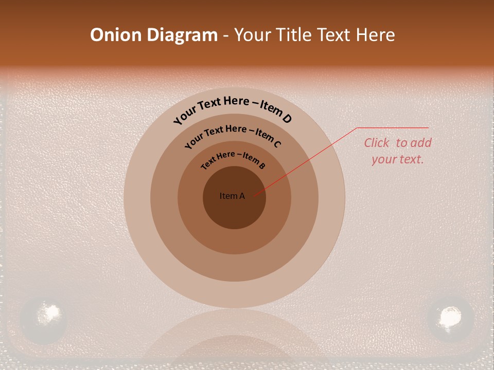 Wear Leather Textile PowerPoint Template