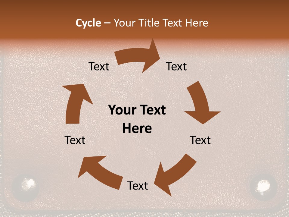 Wear Leather Textile PowerPoint Template