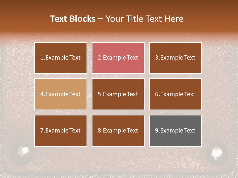 Wear Leather Textile PowerPoint Template