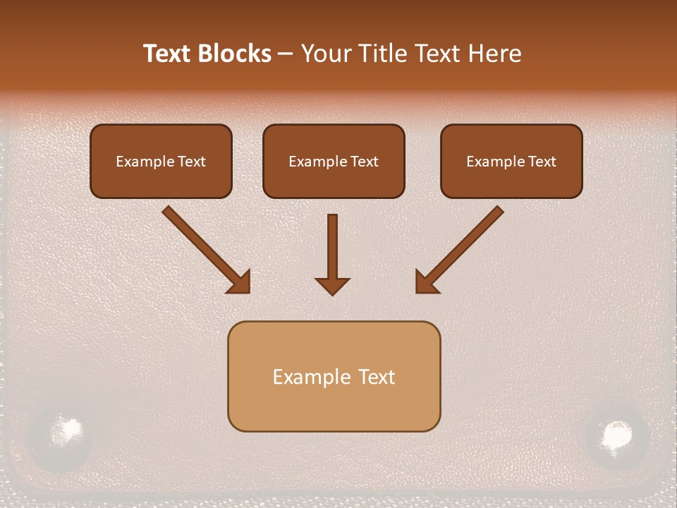 Wear Leather Textile PowerPoint Template