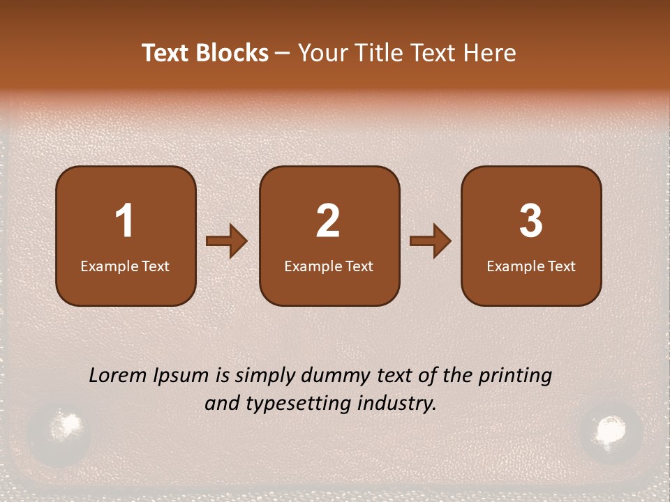 Wear Leather Textile PowerPoint Template