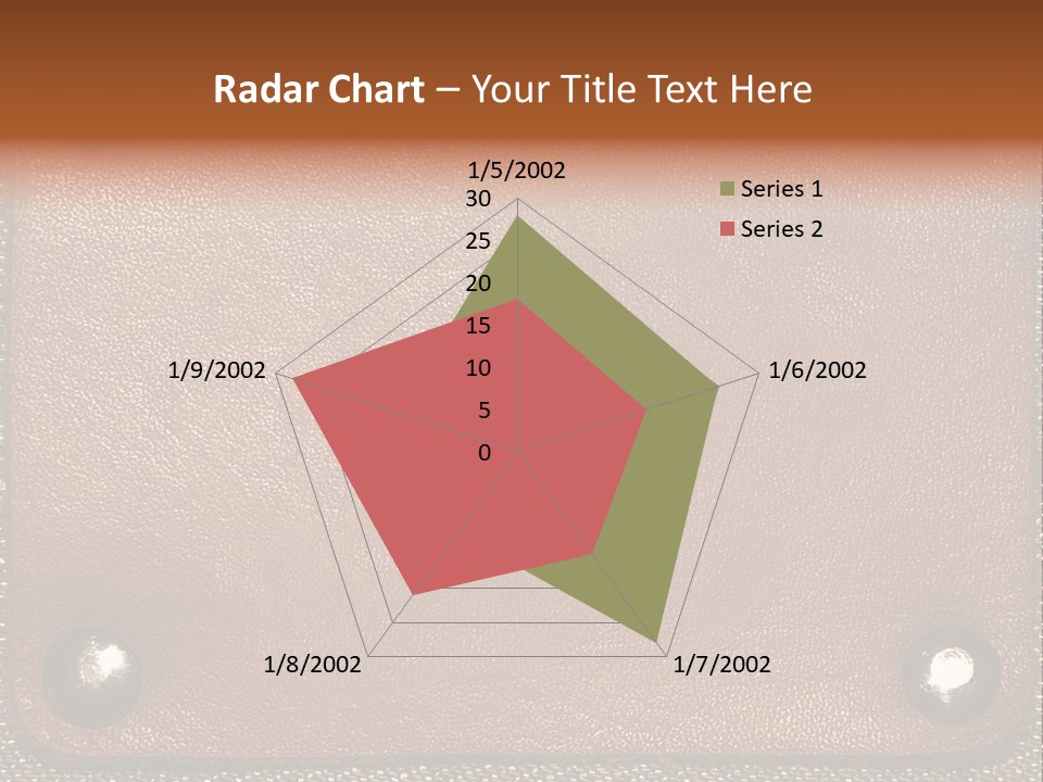 Wear Leather Textile PowerPoint Template