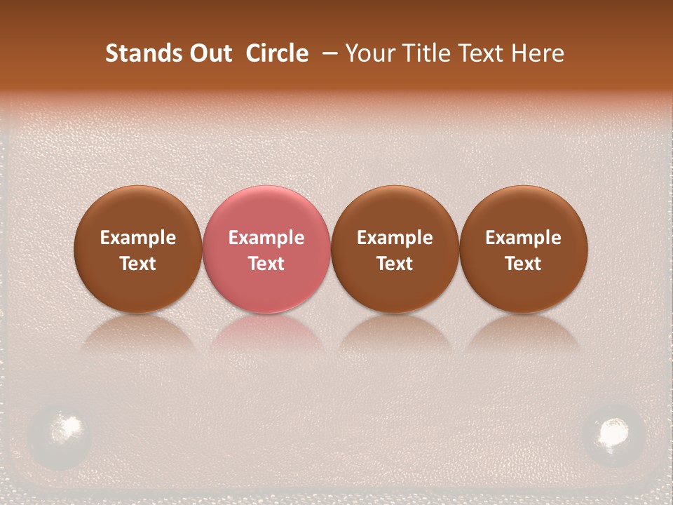 Wear Leather Textile PowerPoint Template