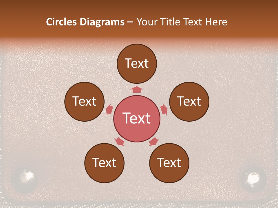 Wear Leather Textile PowerPoint Template