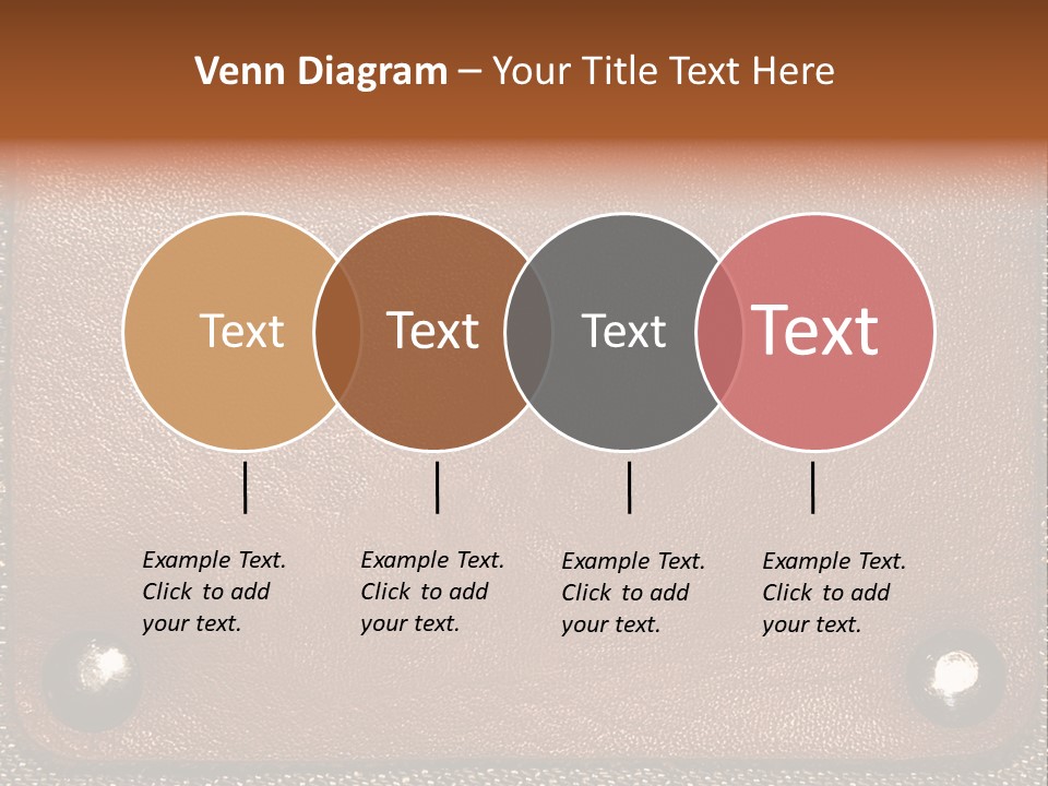 Wear Leather Textile PowerPoint Template