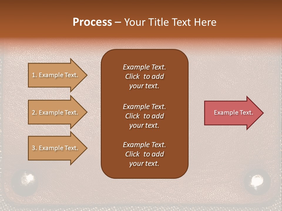 Wear Leather Textile PowerPoint Template