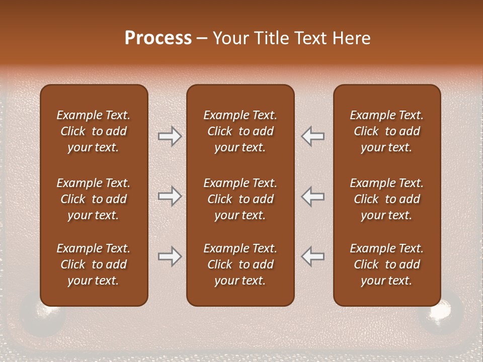 Wear Leather Textile PowerPoint Template