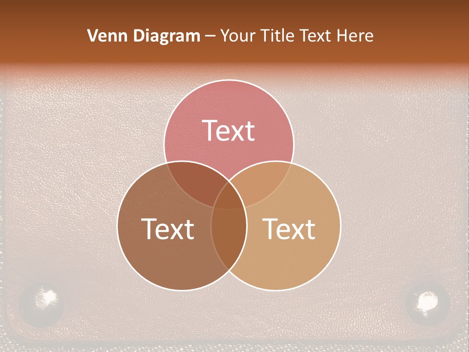 Wear Leather Textile PowerPoint Template