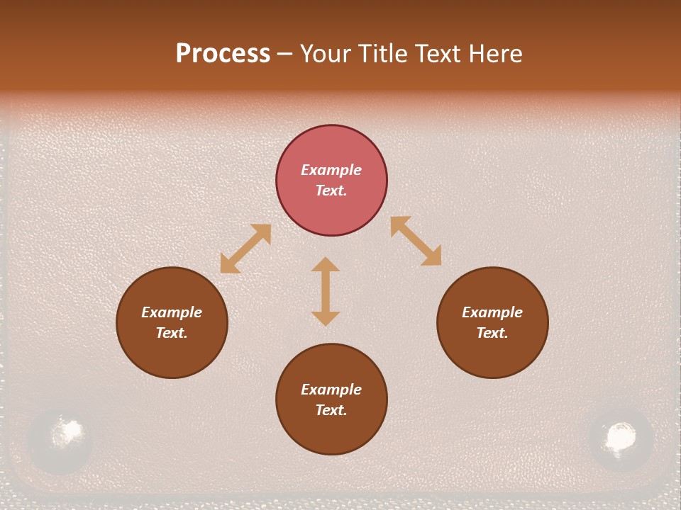 Wear Leather Textile PowerPoint Template