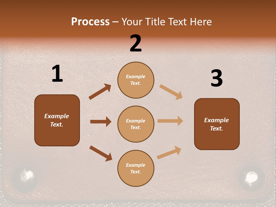 Wear Leather Textile PowerPoint Template