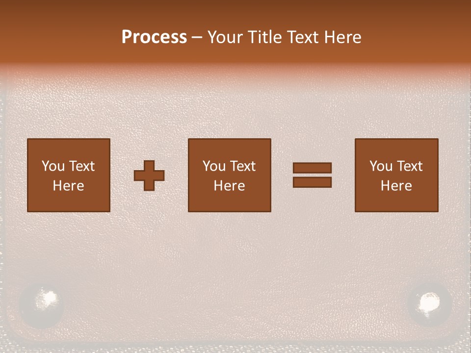 Wear Leather Textile PowerPoint Template