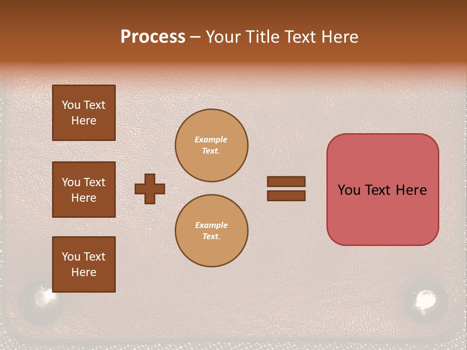 Wear Leather Textile PowerPoint Template