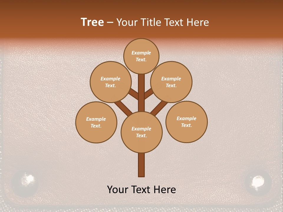 Wear Leather Textile PowerPoint Template