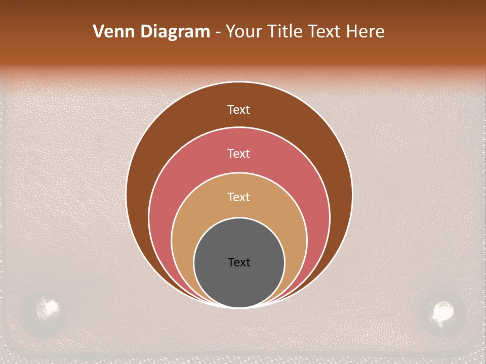 Wear Leather Textile PowerPoint Template