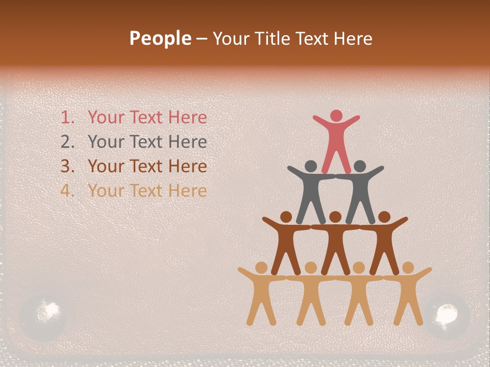 Wear Leather Textile PowerPoint Template