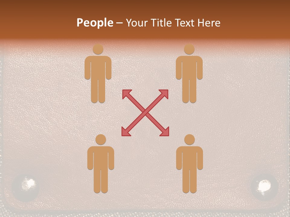 Wear Leather Textile PowerPoint Template