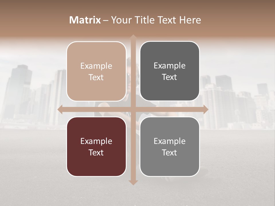 Glasses Stereo Street PowerPoint Template