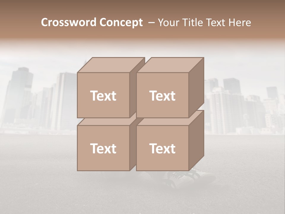 Glasses Stereo Street PowerPoint Template