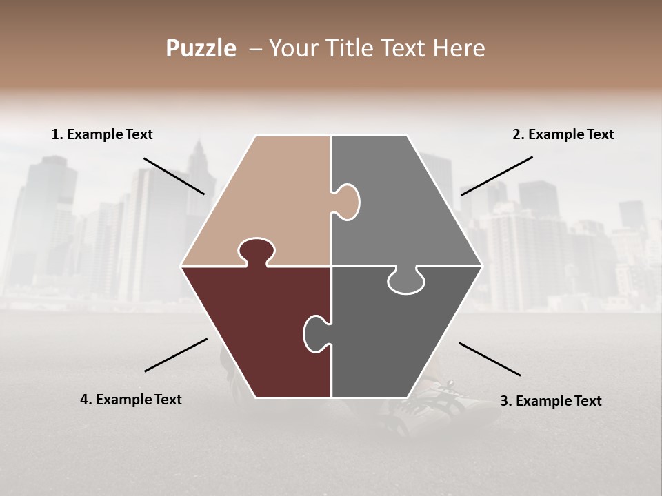 Glasses Stereo Street PowerPoint Template