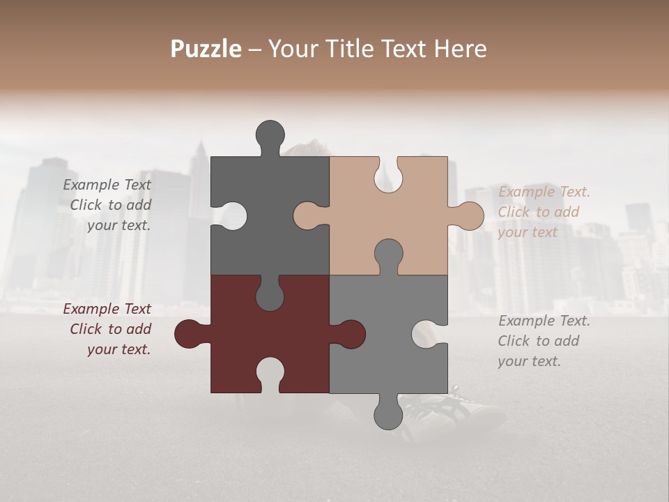 Glasses Stereo Street PowerPoint Template