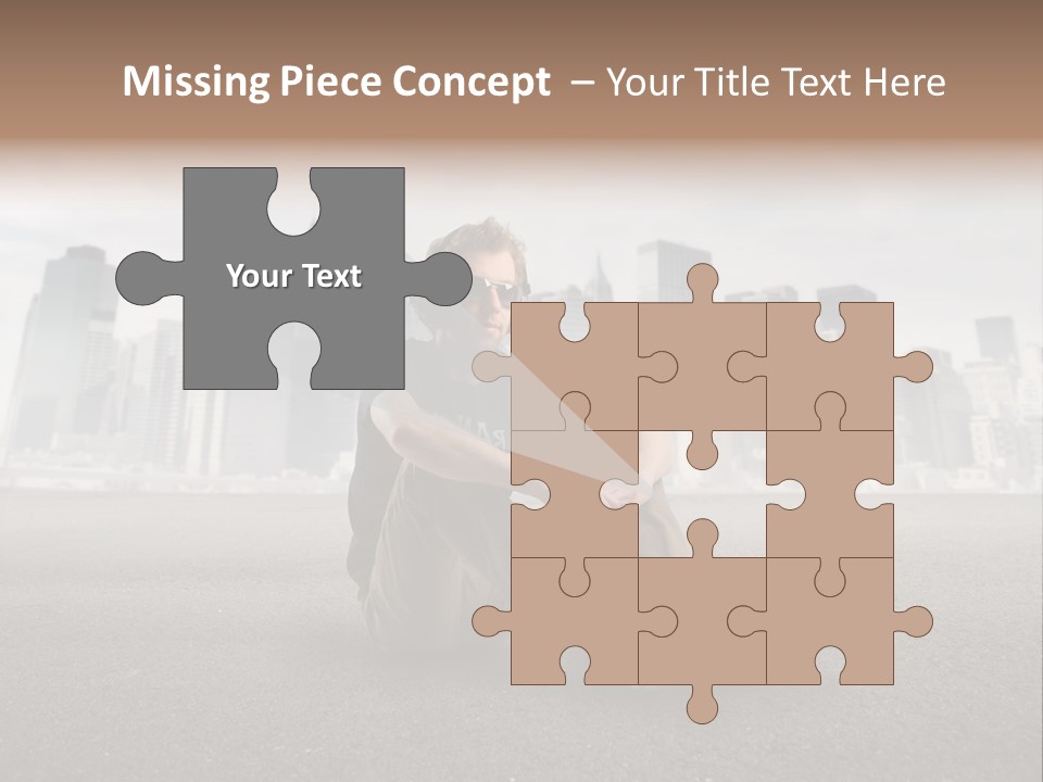 Glasses Stereo Street PowerPoint Template