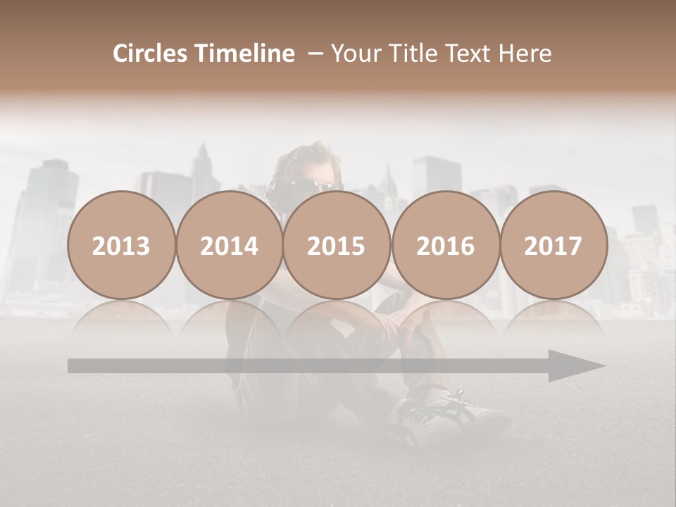 Glasses Stereo Street PowerPoint Template