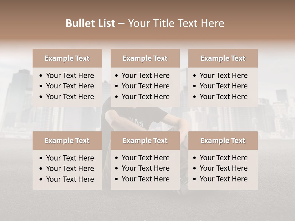 Glasses Stereo Street PowerPoint Template