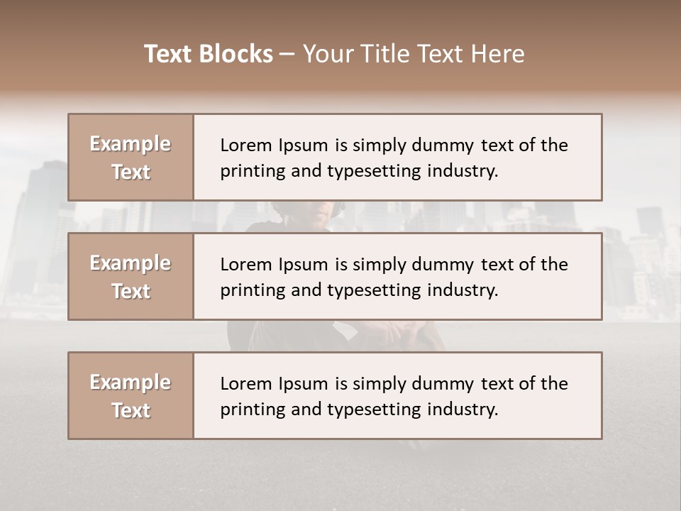 Glasses Stereo Street PowerPoint Template