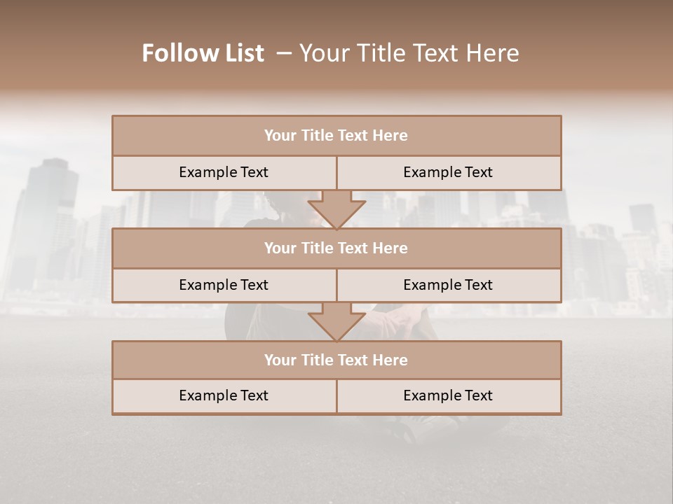 Glasses Stereo Street PowerPoint Template