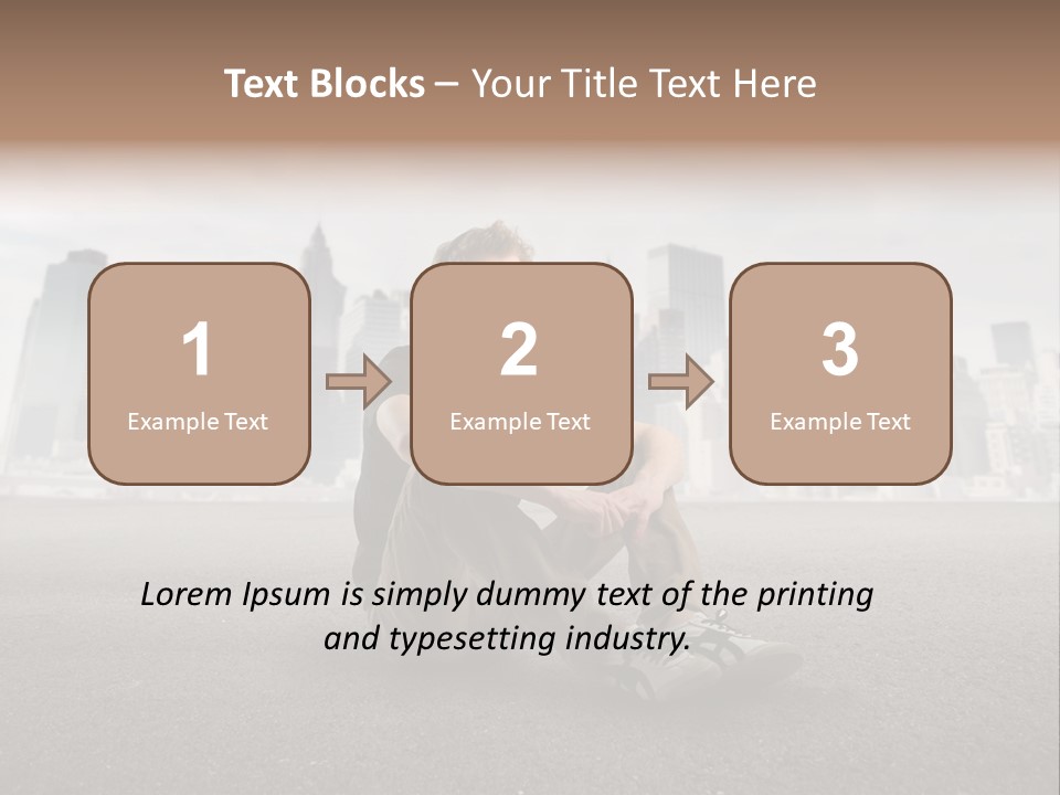 Glasses Stereo Street PowerPoint Template
