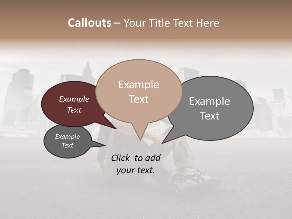 Glasses Stereo Street PowerPoint Template