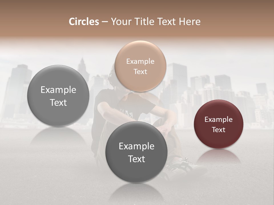 Glasses Stereo Street PowerPoint Template