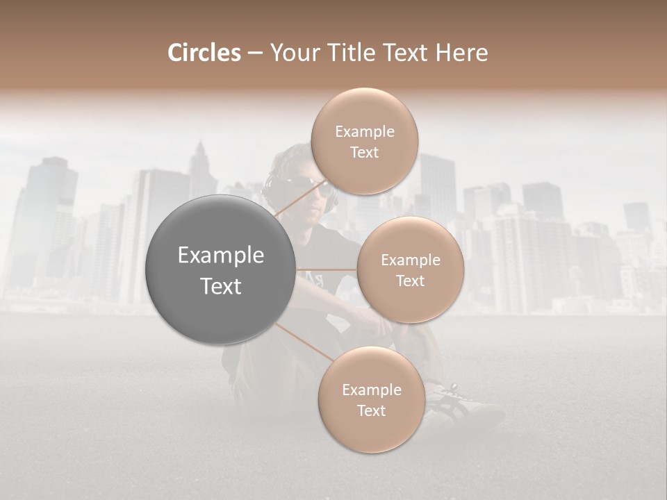 Glasses Stereo Street PowerPoint Template