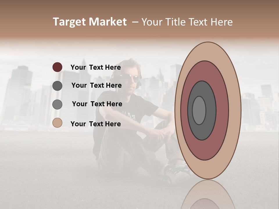 Glasses Stereo Street PowerPoint Template