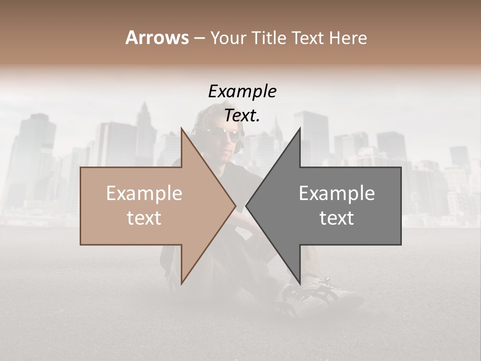 Glasses Stereo Street PowerPoint Template