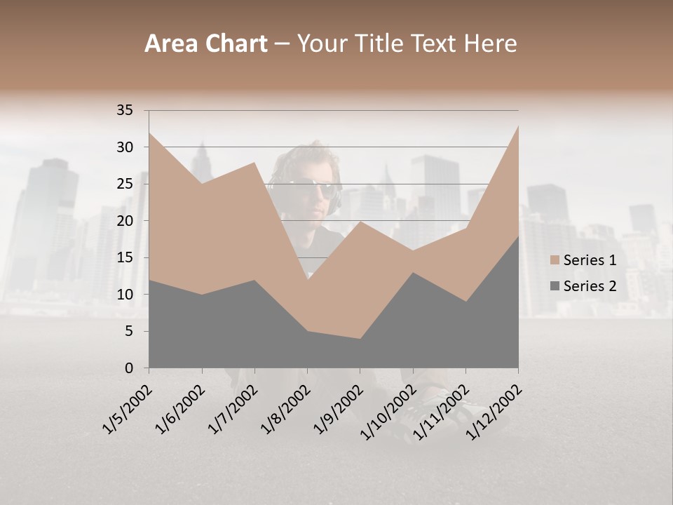 Glasses Stereo Street PowerPoint Template