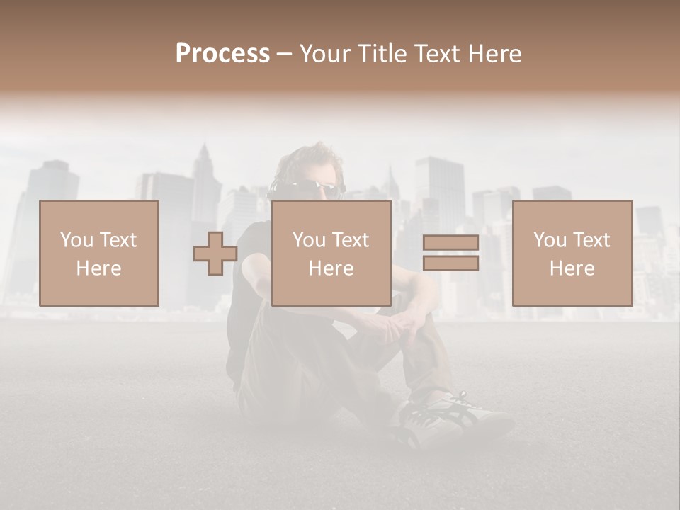 Glasses Stereo Street PowerPoint Template