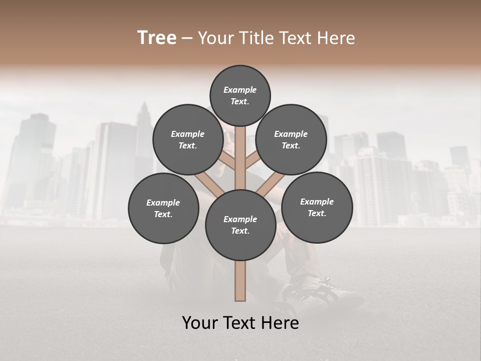 Glasses Stereo Street PowerPoint Template