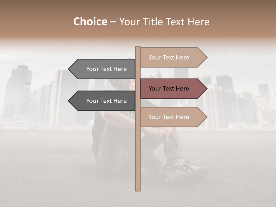 Glasses Stereo Street PowerPoint Template