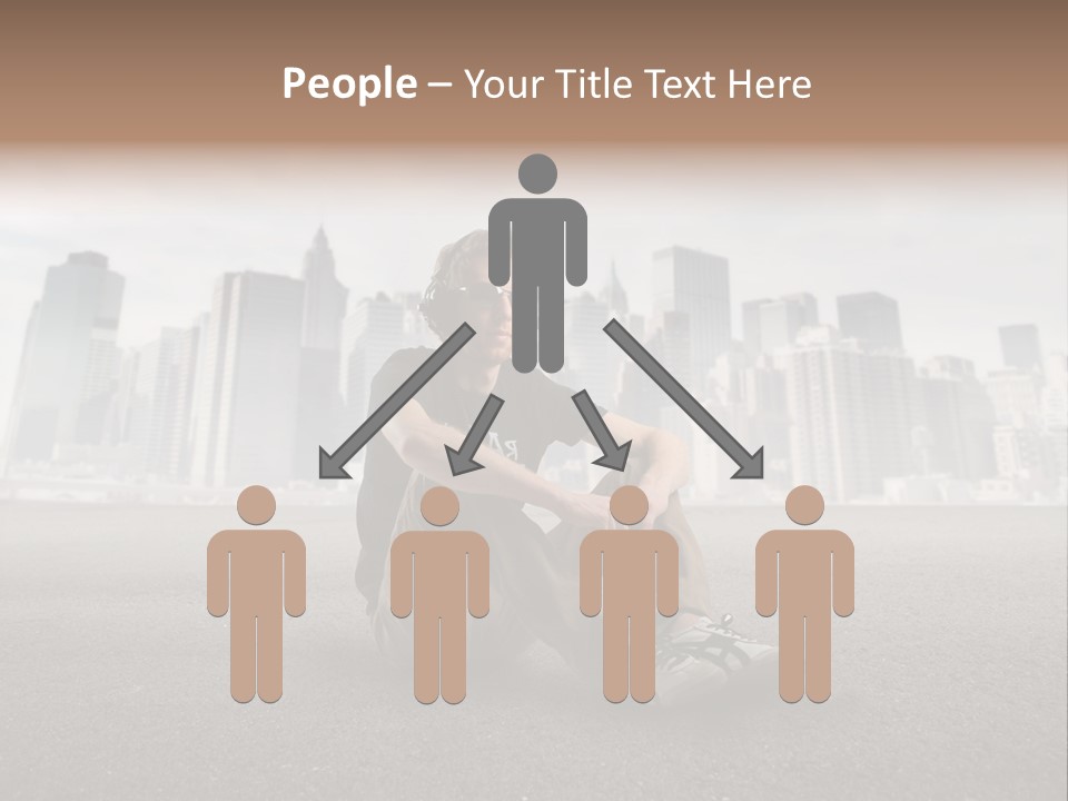 Glasses Stereo Street PowerPoint Template