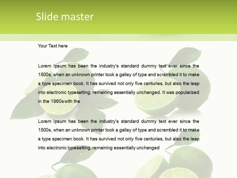 Kiwi Reflection Seasonal PowerPoint Template