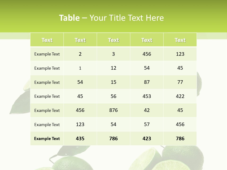 Kiwi Reflection Seasonal PowerPoint Template