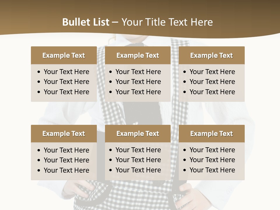 Schoolgirl Fashion School PowerPoint Template