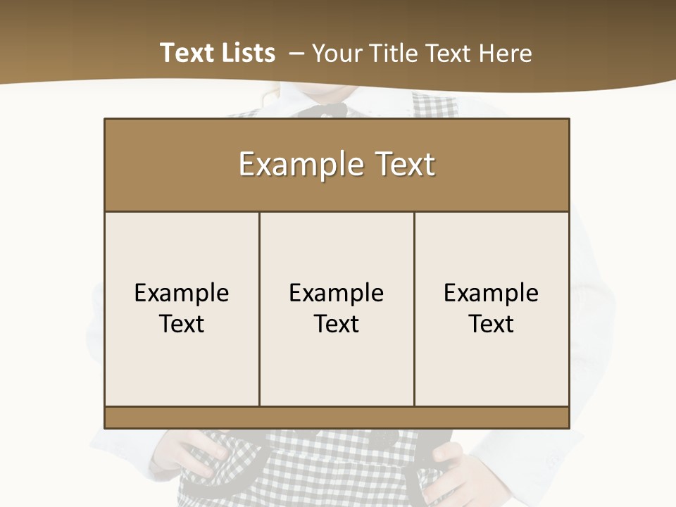 Schoolgirl Fashion School PowerPoint Template