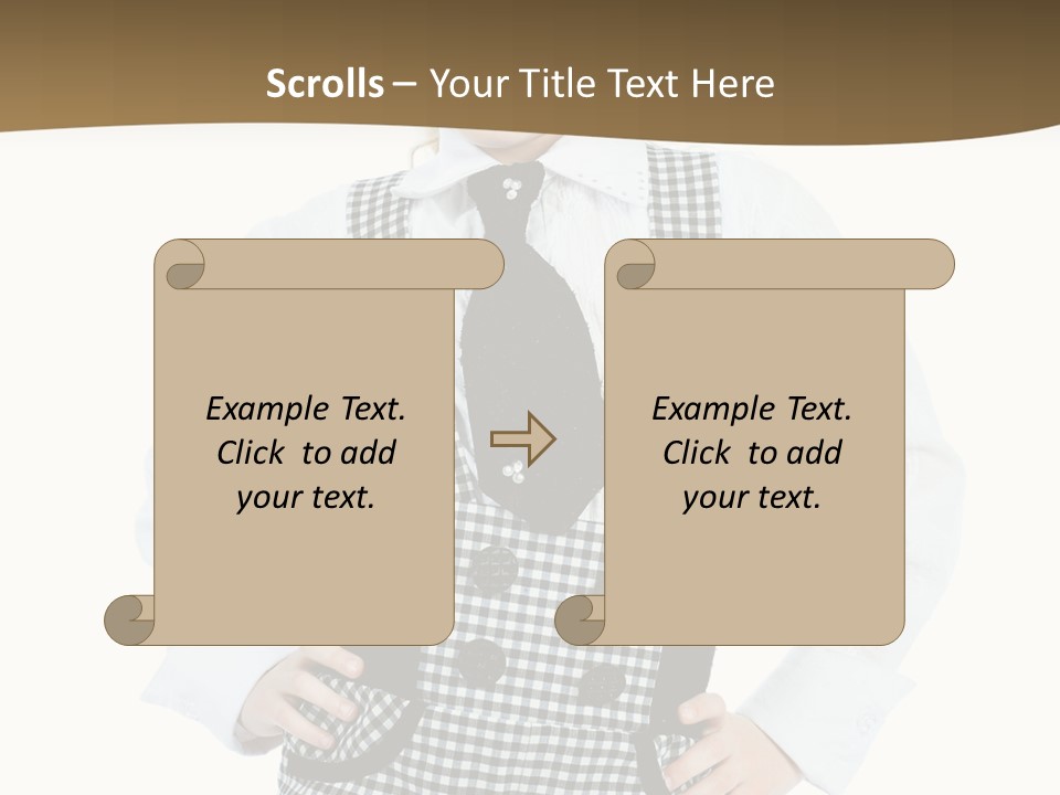 Schoolgirl Fashion School PowerPoint Template