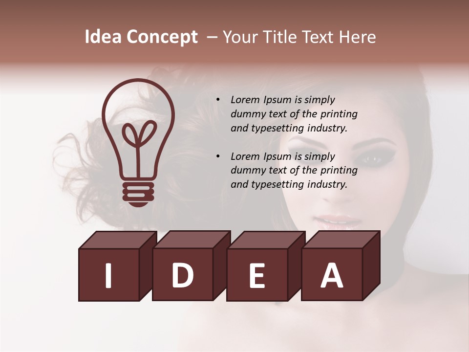 Attractive Angle Eye PowerPoint Template