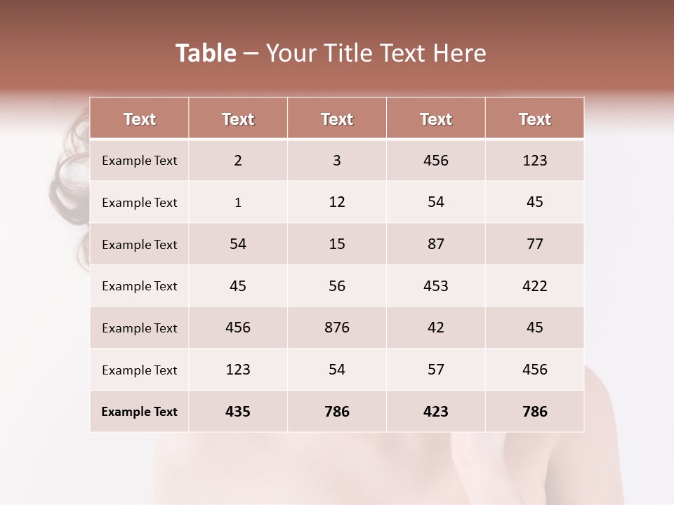 Long Female  PowerPoint Template