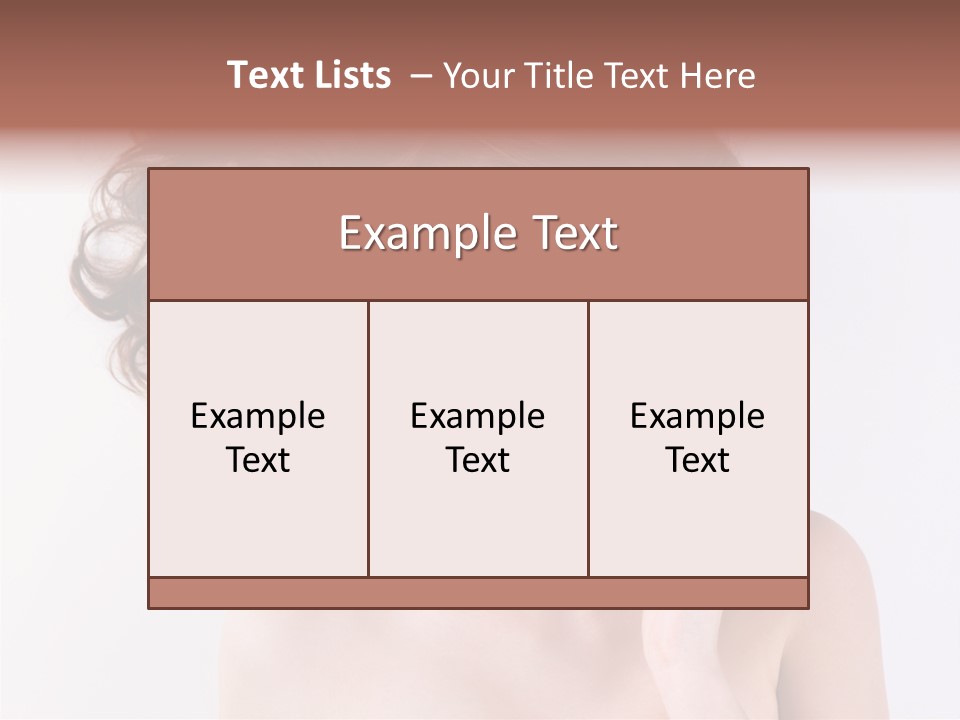 Long Female  PowerPoint Template