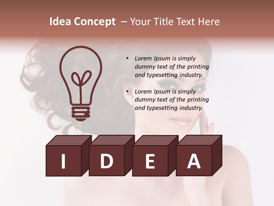 Long Female  PowerPoint Template