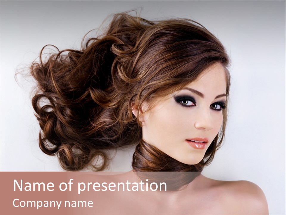 Sensuality Styling Portrait PowerPoint Template